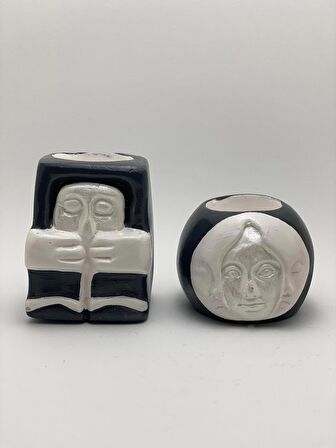 Eril Dişil Aşk Tealight Mumluk Seti