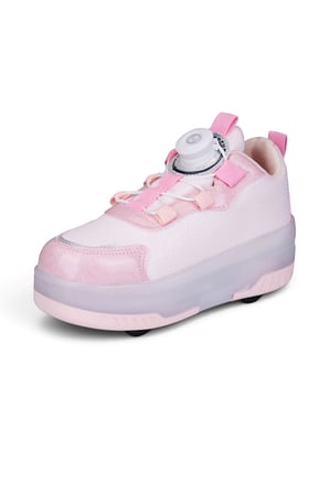 Unisex Çocuk Spor Ayakkabı Akıllı Bağcıklı Çıkarılabilen Patenli Işıklı Rahat Sneaker 030