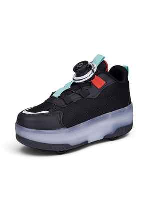 Unisex Çocuk Spor Ayakkabı Akıllı Bağcıklı Çıkarılabilen Patenli Işıklı Rahat Sneaker 030