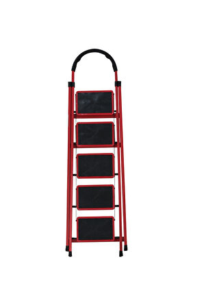 Yakut Serisi – Patika 5 Basamaklı Katlanır Merdiven | Depo, Bahçe ve Ev için Güvenli