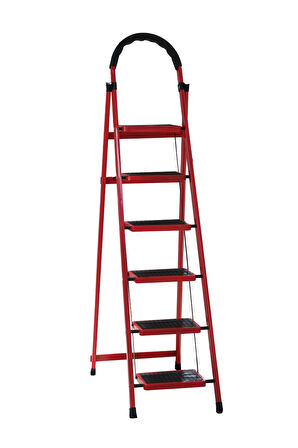 Safir Serisi – Patika 6’lı Ev Tipi Katlanır Merdiven | Bahçe, Ofis, Ev için Dayanıklı