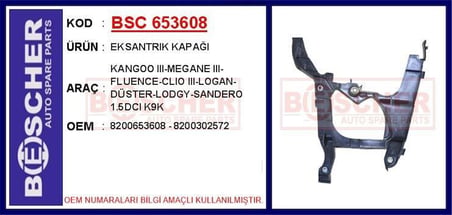 NEIMAN EKSANTRIK KAPAĞI KANGOO III-MEGANE III-FLUENCE-CLIO III-LOGAN-DÜSTER-LODGY-SANDERO 1.5DCI K9K
