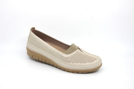 Zerhan 305 Kadın Bej Günlük Comfort Ayakkabı