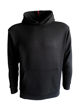 Kapüşonlu Sweatshirt - Siyah