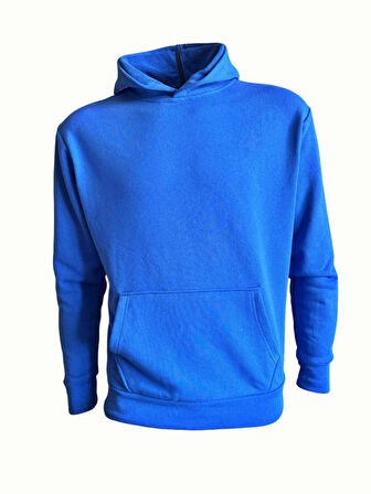 Kapüşonlu Sweatshirt - Sax Mavi