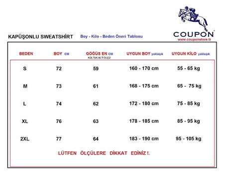 Kapüşonlu Sweatshirt - Lacivert