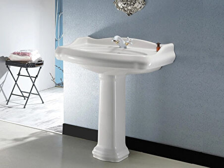 TURKUAZ 1837 Etajerli Lavabo  100x54 cm
