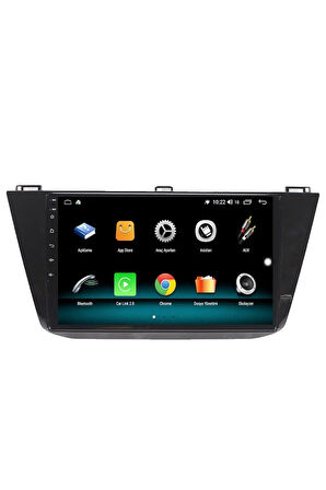 VW TİGUAN ANDROİD 10 MULTİMEDYA CARPLAY 2GB RAM + 32GB HDD NAVİGASYON EKRAN