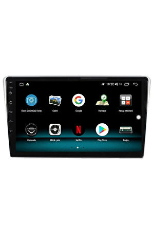 TOYOTA AURİS ANDROİD 10 MULTİMEDYA CARPLAY 2GB RAM + 32GB HDD NAVİGASYON EKRAN