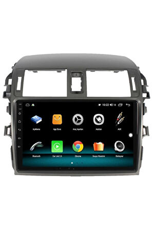 TOYOTA COROLLA ANDROİD 10 MULTİMEDYA CARPLAY 2GB RAM + 32GB HDD NAVİGASYON EKRAN