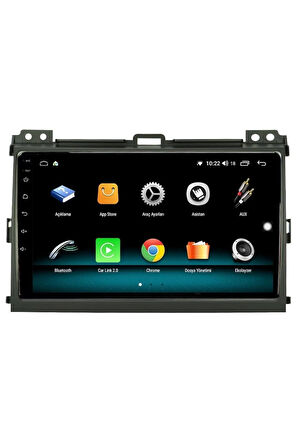 TOYOTA PRADO ANDROİD 10 MULTİMEDYA CARPLAY 2GB RAM + 32GB HDD NAVİGASYON EKRAN