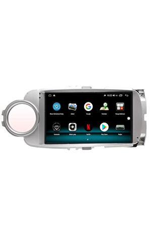 TOYOTA YARİS ANDROİD 10 MULTİMEDYA CARPLAY 2GB RAM + 32GB HDD NAVİGASYON EKRAN
