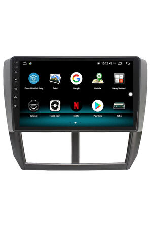 Subaru Forester Uyumlu Android 10 Carplay Özellikli Navigasyon Multimedya Ekran 2gb Ram + 32gb Hdd