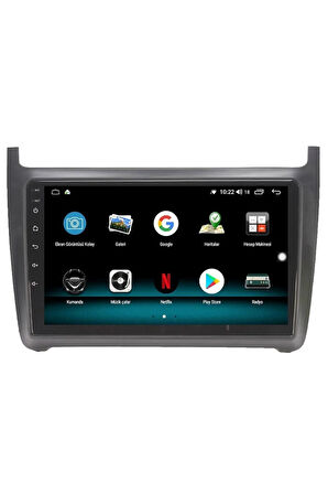 VW POLO 7 ANDROİD 10 MULTİMEDYA CARPLAY 2GB RAM + 32GB HDD NAVİGASYON EKRAN