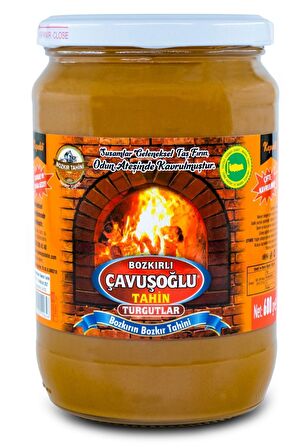 Odun Ateşinde Çifte Kavrulmuş Kepekli Bozkır Tahini 600g Cam Kavanoz