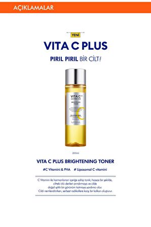 Leke Karşıtı C Vitamini İçerikli Aydınlatıcı Tonik 200ml Vita C Plus Brightening Toner