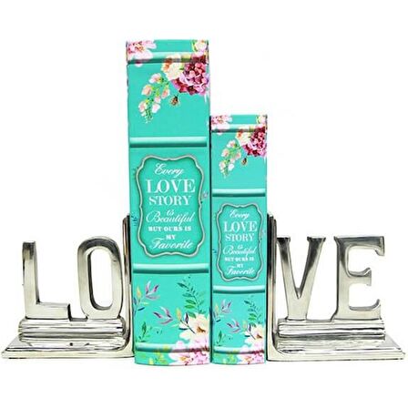Himarry Kutu Kitap Love Story 2'li Set Kitap Kutusu Dekoratif Hediyelik