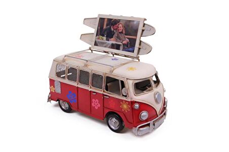 Himarry Dekoratif Metal Minibüs Çerçeveli Biblo Kumbaralı
