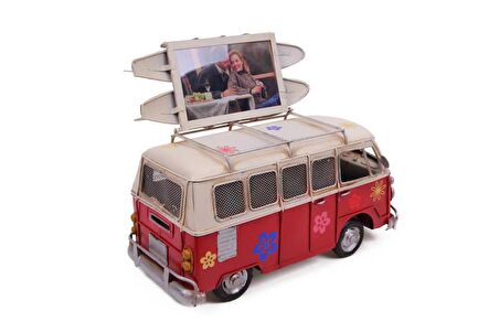 Himarry Dekoratif Metal Minibüs Çerçeveli Biblo Kumbaralı
