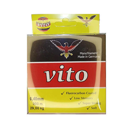 Vito 300 Mt Fluorocarbon Coated  Misina Yeşil