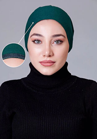 Yeşil Likralı Kaymayan Bone