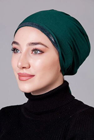 Yeşil Likralı Kaymayan Bone