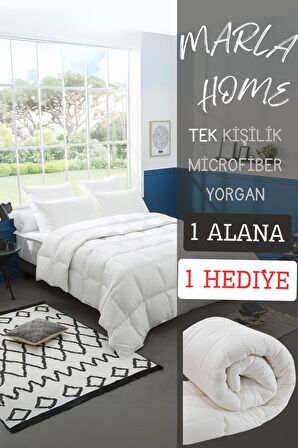 2'li Microfiber Yorgan Tek Kişilik