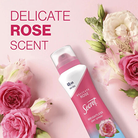 Secret Delicate Rose Deodorant Sprey 116 GR