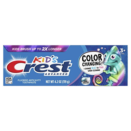 Crest Kids Advanced Renk Değiştiren Florürlü Çocuk Diş Macunu 119 GR