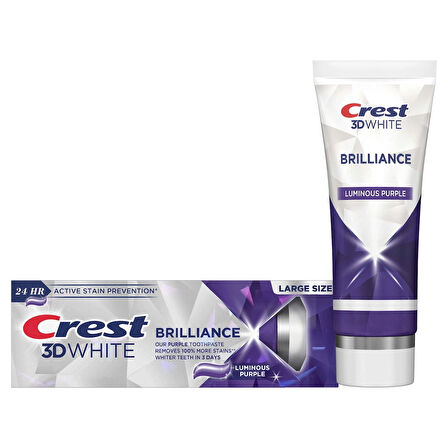 Crest 3D White Brilliance Luminous Purple Diş Beyazlatıcı Diş Macunu 130 gr