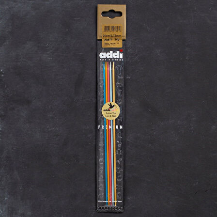 Addi Colibri 2,75mm 20cm Renkli Çorap Şişi - 204-7
