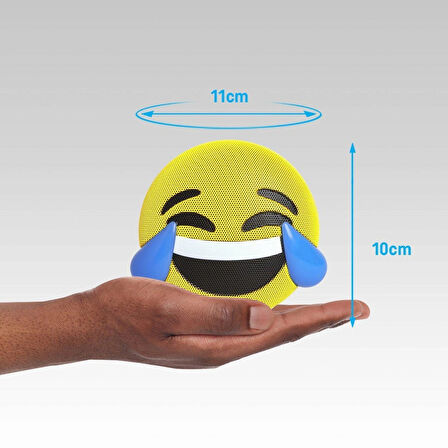 Jamoji "LOL" Bluetooth Hoparlör – Kahkahalarla Gülen Emoji Tasarımlı LED Işıklı Taşınabilir Hoparlör