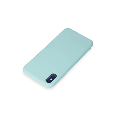 Apple iPhone X Kılıf First Silikon - Turkuaz