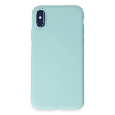 Apple iPhone X Kılıf First Silikon - Turkuaz