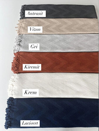 200X230 ÇİFT KİŞİLİK LİZBON PİKE - LACİVERT