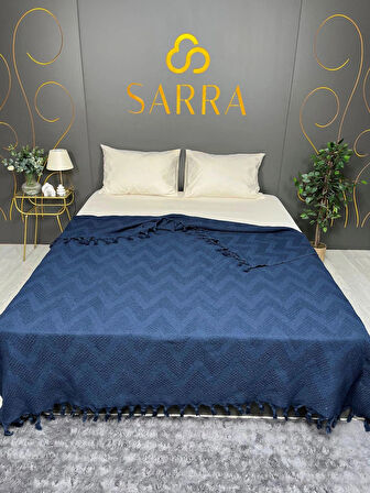 200X230 ÇİFT KİŞİLİK LİZBON PİKE - LACİVERT