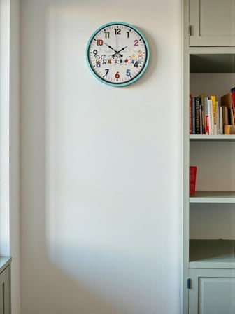 36 Cm Turkuaz Çocuk Odası Duvar Saati iegxx