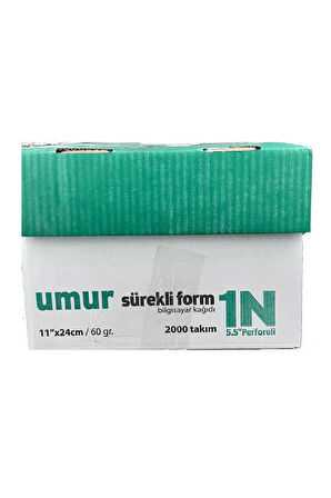 Umur 2 Nüsha 60 gr Bilgisayar Kağıdı 11 x 24 cm