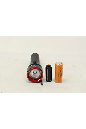 PD-6900 Profesyonel Şarjlı El Feneri, Avcı Feneri 2000 Lümen 20 Watt