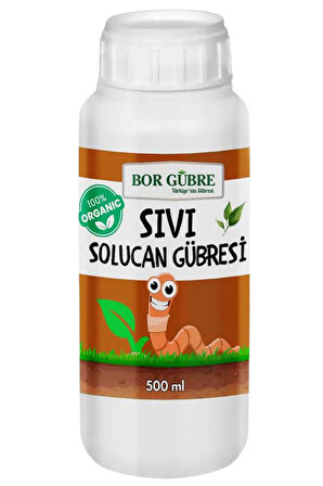500ml. Organik Sıvı Solucan Gübresi