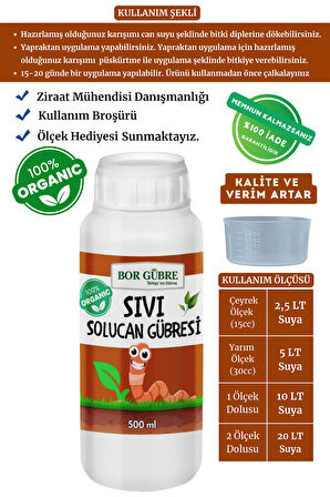 500ml. Organik Sıvı Solucan Gübresi