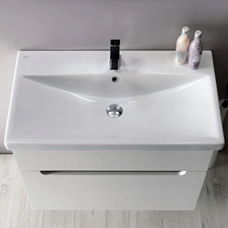 TURKUAZ Elite Etajerli Lavabo 80x45 cm
