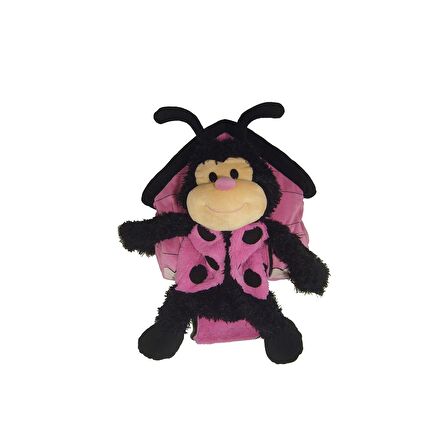 Happy Nappers - 2 in 1, Peluş Uğur Böceği ve Ev-Yastık Birarada..