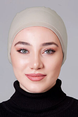 Taş Rengi (TEN RENGİ) Likralı Kaymayan Bone