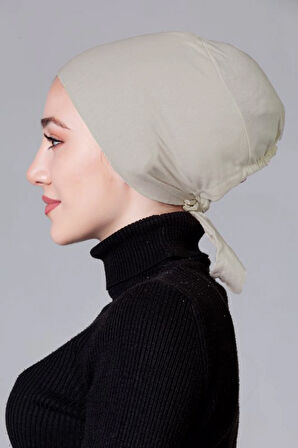 Taş Rengi (TEN RENGİ) Likralı Kaymayan Bone