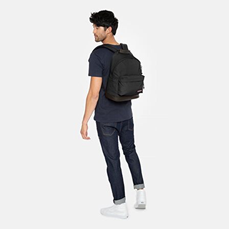 Eastpak Sırt Çantası Wyoming Altı Derili Black EK0008110081