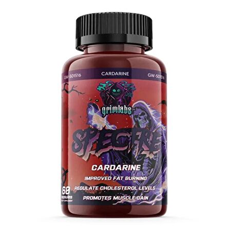 Grimlabs GW501516 Cardarine + Bioperine Fat Burner 10 MG Sarms 60 Kapsül