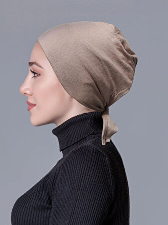 Açık Vizon Likralı Kaymayan ( Kaymaz ) Bone