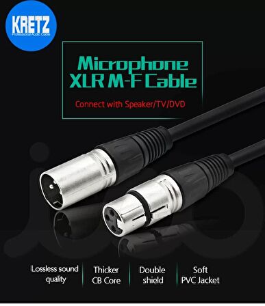 Mikrofon Kablosu Xlr-xlr 05 Metre