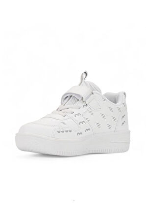 Unisex Çocuk Spor Ayakkabı Ortopedik Lastik Bağcık Cırtlı Desenli Kaymaz Taban Yürüyüş Sneaker 033